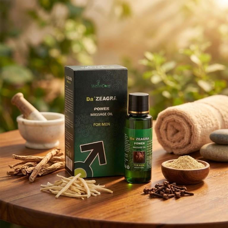 Da’ ZEAGRA Power Massage Oil for Men – Herbal Vitality & Strength Support (25ml)