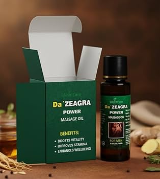 Da’ ZEAGRA Power Massage Oil for Men – Herbal Vitality & Strength Support (25ml)
